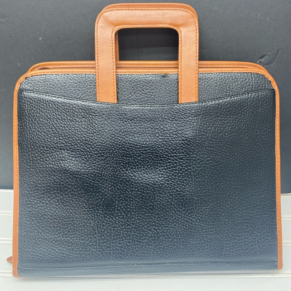 Dooney & Bourke Black Pebbled Leather Portfolio Briefcase - Picture 12 of 17